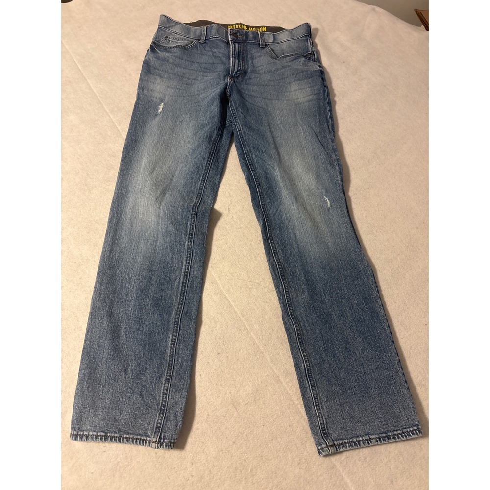 Lee Mens Extreme Motion‎ Slim Fit Straight Leg Jeans Medium Wash Blue 32x31